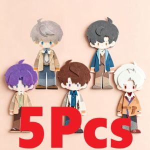 5Pcs/Pack Love and Deepspace Xavier Zayne Rafayel Caleb Sylus Handmade Felt Doll Keyring Pendant Bestie Birthday Present