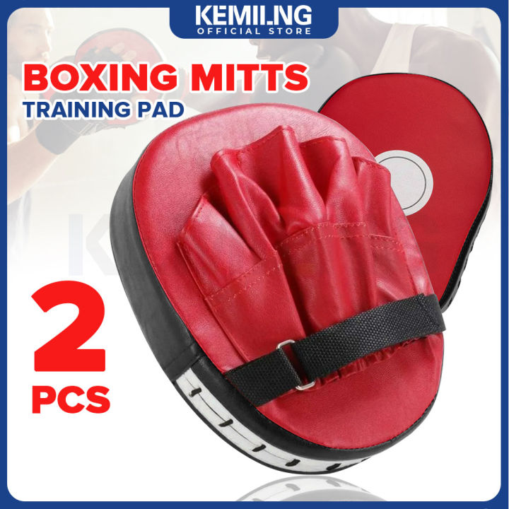 Boxing workout with discount gloves and pads