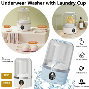 Mini Rechargeable Washing Machine Underwear Travel Portable Small Socks Washing Machine Dehydratable Laundry Bucket 洗衣机