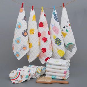 Baby saliva lampin towel 100% cotton set Newborn muslin Burp Cloth Bib wash clothes