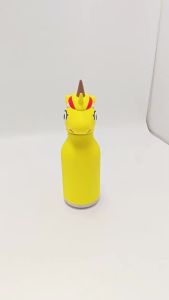 Merry Christmas Vacuum Insulated Stainless Steel Water Bottle  Flask Cartoon Tumbler  with Adorable Animal Design Lid for Kids