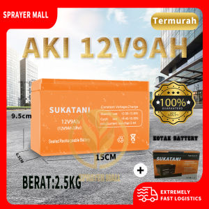 BATERAI AKI 9A 12V   2.5kg Sprayer Hama Elektrik SUKAku/ Accu Baterai warna orange
