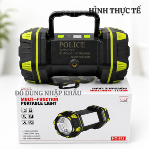 Đèn pin chuyên dụng POLICE Japan sáng 2 đầu đa chức năng đèn chống nước đi mưa