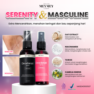 Mey Mey Deodoran Spray Paket Couple / Deodoran Spray Pria Wanita