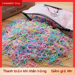 CS 1000PCS cô gái đầy màu sắc dùng một lần ban nhạc cao su ban nhạc đàn hồi tóc ban nhạc Headband trẻ em ponytail chủ ban nhạc cho trẻ em phụ kiện