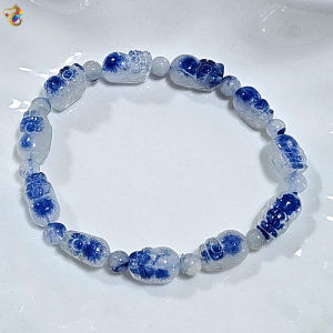 Premium Grade Dumortierite Pixiu Bracelet