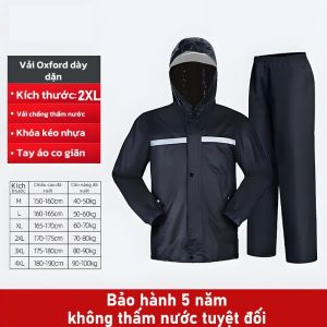 GOLDSTAR Áo mưa bộ Vải Oxford mật độ cao Chống thấm nước và bền bỉ,chống mưa lớn