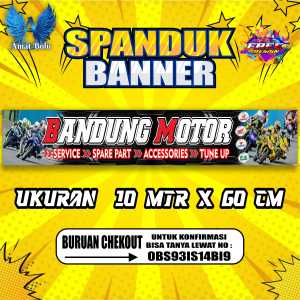 Cetak Banner Cetak Spanduk BENGKEL BANDUNG MOTOR RACING BISA REQUEST