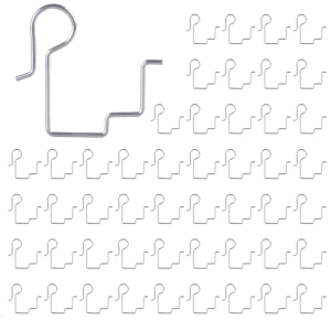 50pcs kim loại thép đèn giáng sinh Clip thực tế Đèn Ngoài Trời Clip ngoài trời máng xối Móc Đèn treo lâu dài