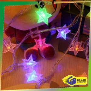 FH-C774 Lampu Tumblr Bintang Warna Warni Hias Natal Dekorasi Rumah Kamar Tidur Light Star Lamp / Lampu Tumbler LED Natal Tahan Air