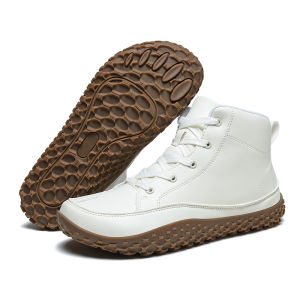 Xuechur cổ cao chống nước Nam Giày đi bộ nữ mũi rộng chất liệu da PU Giày đi bộ chống trượt nhẹ 4E rộng Giày Nam Cuối cỡ lớn 45 46 47 48