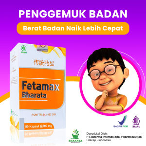 Obat Penggemuk dan Penambah Berat Badan Fetamax Bharata Obat Herbal Super Ampuh 100% Produk Original
