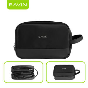 BAVIN BE20 Storage Capacity Waterproof Toiletry Bag w/ Lock For Earphones Cables Chargers Cosmetic & Makeup Accessories