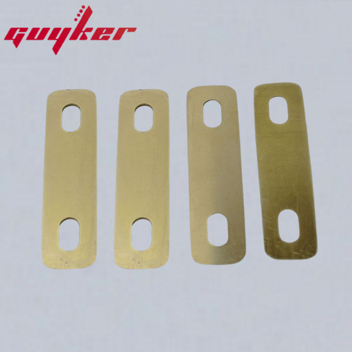 4 cái kết nối Cổ Đàn ghi ta tấm Cổ Đàn ghi ta Shim nâng cao Gasket bass nhạc cụ phụ kiện công cụ Brass