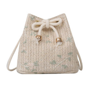 iFASHION 1994 READY STOCK Small Fresh Bucket Bag Personalized Rope Weave Shoulder Crossbody Bag For Women
