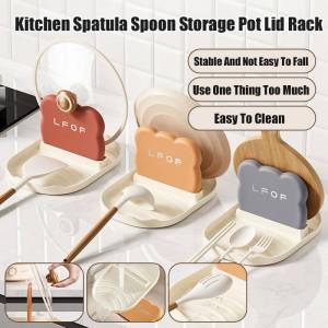 Household pot lid rack bracket drain rack kitchen rack tabletop spatula rack space-saving rack pot lid rack 3 colors for spatula pot lid and cutting board kitchen organizer and storage