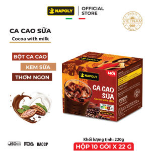 [Hỏa tốc 2h] CA CAO SỮA Napoli Coffee Hoà Tan 6IN1 Bổ Sung Mầm Lúa Mạch + Cà Phê Moka Vị Nồng Nàn Dậy Mùi Cà Phê - Hộp 10 Gói