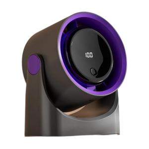 Space Saving Desk Fan Builting Digital Screen Quiet Powerful Fan ABS Texture for Really Time Monitoring Low Noise Design