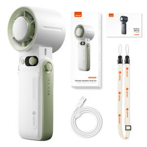 Jamay Kipas Angin Portable Mini Dapat Dilipat Kipas Kencang Strong Wind 199 Gear Wind Speed Kipas Angin Turbo Fan Digital Display LED F5 Pro Handheld Fan