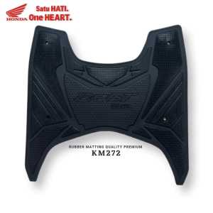 KM272 Karpet Motor Beat Deluxe - Street Tahun 2020 - 2023 Bahan Karet Tebal