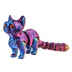 Compact Articulated Kitten Fidgets Toy Durable and Engaging Stress Relief for Kids and Adults Anywhere