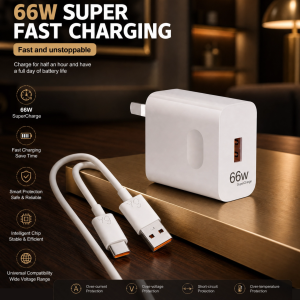 CLICKKK SHIRK: 66W SSUPER BOOST Charge Multi-Watt Charging Cord Combo Type-C / MICRO USB Plug