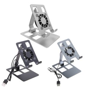 Stand Portable Cooling Fan Heat Dissipation For Cellphone Tablet Holder Cooling Stand Support H8WD2026