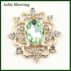 Aolie 27x31MM Oval Water Alloy Flower Plate Jewelry Accessories Diy Wedding Dress Bow Headwear Jewelry Accessories