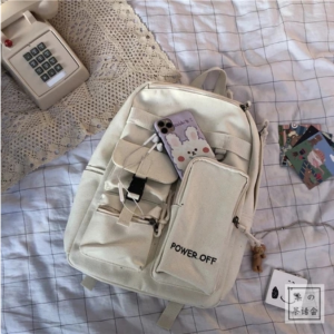 Korea Ins Port Style Street Shoot Student Schoolbag Female Leisure Travel Bag Japanese Harajuku Backpack