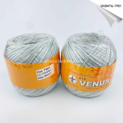 ด้ายถักซัมเมอร์วีนัส เบอร์ 16 (สีเหลือบ)
