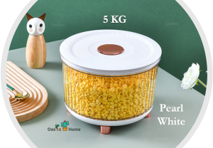 【Ready Stock】NEW! Oasis Home 5KG Rice Storage Container Rice Box 5L Kitchen Rice/Pet Food Bucket/Dispenser/Barrel With Cup Insect-Proof/Moisture-Proof Silicon Ring Sealed Bekas Beras Toy Organizer Storage Tempat Simpan Beras 米桶 Lotzbuy
