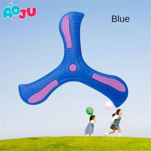 AOJU เด็กนุ่ม Boomerang ของเล่นสามใบ Cross กลางแจ้ง Flying Disc เกมผู้ใหญ่เด็ก Interactive กีฬาของเล่นสําหรับ Decompression ของขวัญ Three-leaf Boomerang