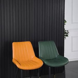 Bộ Bàn ăn mặt đá ceramic HEALHOMES chân X kết hợp cùng ghế Loft sọc dùng phòng khách phòng bếp