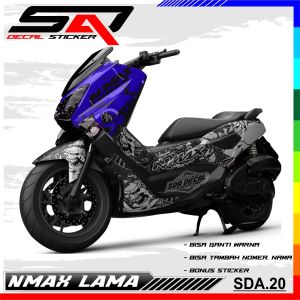 DECAL NMAX LAMA 2016 - 2019 - STIKER FULL BLOK NMAX 2016-2019 - STIKER NMAX FULL BODY SDA.020