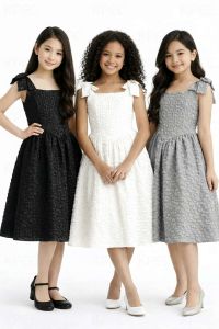 BB   Elegant Plus Size Midi Cocktail Dress with Bow Detail and Square Neckline