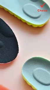 Miếng lót giày thể thao bằng cao su latex thoáng khí hỗ trợ vòm bàn chân thích hợp cho chạy bộ và đi bộ có khả năng giảm sốc.