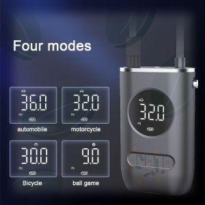 Portable Electric Air Pump Wireless Digital Tire Inflator Fast Inflation with LED Display for Car Motorcycle