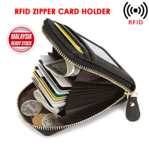 RFID ZIPPER CARD HOLDER FOR MEN AND WOMEN MINI KAD HOLDER LELAKI WANITA (W-027)