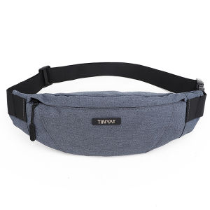 TINYAT Waist Pack Bag for Men&Women - Waterproof Fanny Pack with Adjustable Strap for Workout Traveling Casual Running