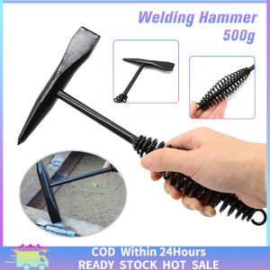 [Fast Delivery] 500g Spring Handle Welding Hammer Black Electric Industrial Chipping Hammer Slag Hammer