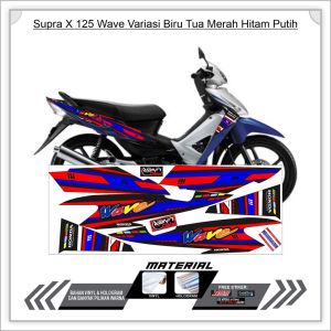 Striping Stiker Variasi Supra X 125 Thailand Wave Stiker Variasi Costum Supra Thailook Decal SUPRA X 125