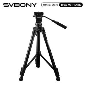 Svbony sa402 đầu dầu nhôm giá đỡ ba chân du lịch với 1/4 inch nhanh chóng Giày tấm cho phạm vi nhắm và kỹ thuật số máy ảnh SLR DSLR máy quay tải lên đến 13.2 pounds/6 kg