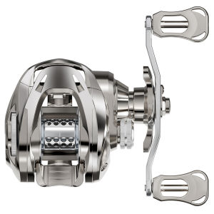 รอกตกปลาเหยื่อ8กก. ลากสูงสุด18 + 1แบริ่ง7.2:1อัตราทดเกียร์ถ้วยเก็บสายโลหะวงล้อเหยื่อล่อตกปลารอกตกปลาสีแดง