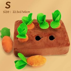 Dog Carrot Plush Toy Hide and Seek Carrot Farm Dog Toys Snuffle Mat Cute Carrot Harvest Toy Vegetable Chew Toy for Cats Dogs Dog Toy Teddy Bichon Pulling Radishes Self-Hi Toy Bite-Resistant Educational Toy Smell Pad Pet Relieving Stuffy Handy Gadget