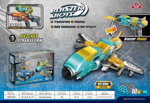 ปืนของเล่นซอฟต์บูลเล็ตอัลลอยด์ใหม่ข้ามพรมแดน 3-in-1 ปืนของเล่นจำลองสำหรับเด็กชายในวันเกิด