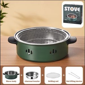Mini Brazier Portable Barbecue Grill Folding Fire Pit Grills Home Camping Furnace Bbq Kitchen Utensils Charcoal Outdoor Grille