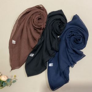 Kerudung Segi4 Saudia Rawis Hijab Segi Empat Rawis Saudi High Quality Jilbab Rawis Segiempat Polos