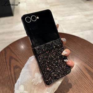 Luxury Glitter Diamond Gradient Case for Samsung Galaxy Z Flip 7 6 5 4 8 Shiny Bling Hinge Shockproof Cover for Samsung ZFlip 7