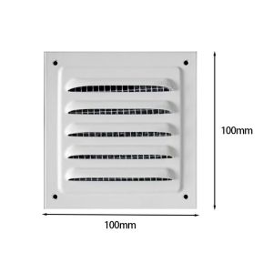 PURETEN Aluminum Alloy Air Vent Grille Heating Cooling Vents Plate Air System Net Cover Screen Ventilation Cover Metal Louver Vent Metal Window Square Vent
