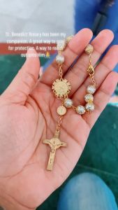 St. Benedict Bracelet Rosary Bracelet of The Cross Car Hanging Decoration Catholic Necklace
